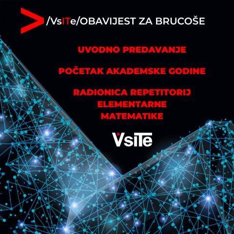 VSITE - obavijest za brucose